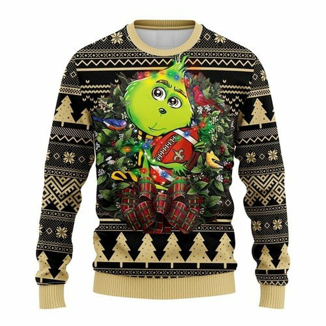 [ HOT ] NFL New Orleans Saints Grinch hug ugly christmas sweater – Saleoff 040122