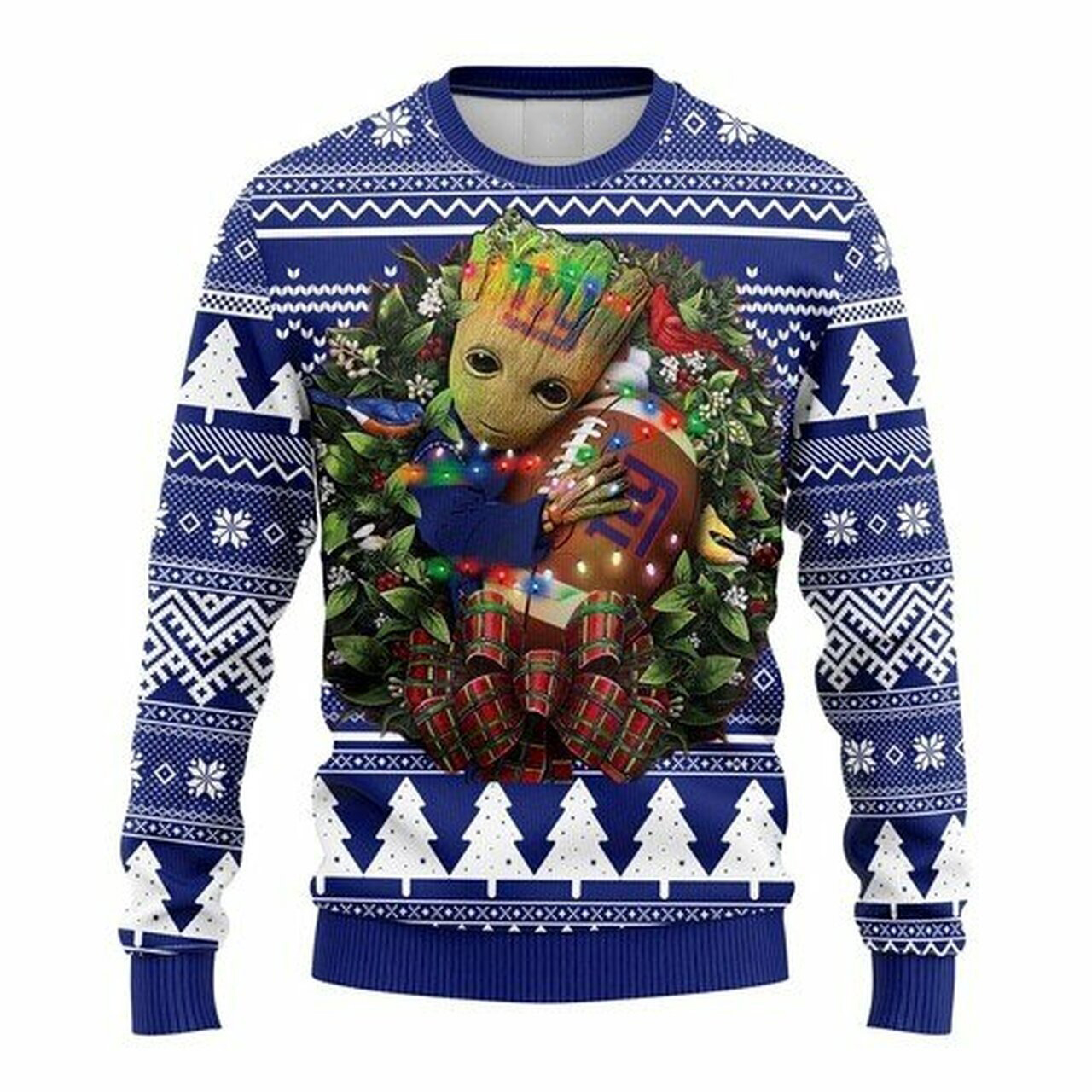 NFL New York Giants Groot hug ugly christmas sweater