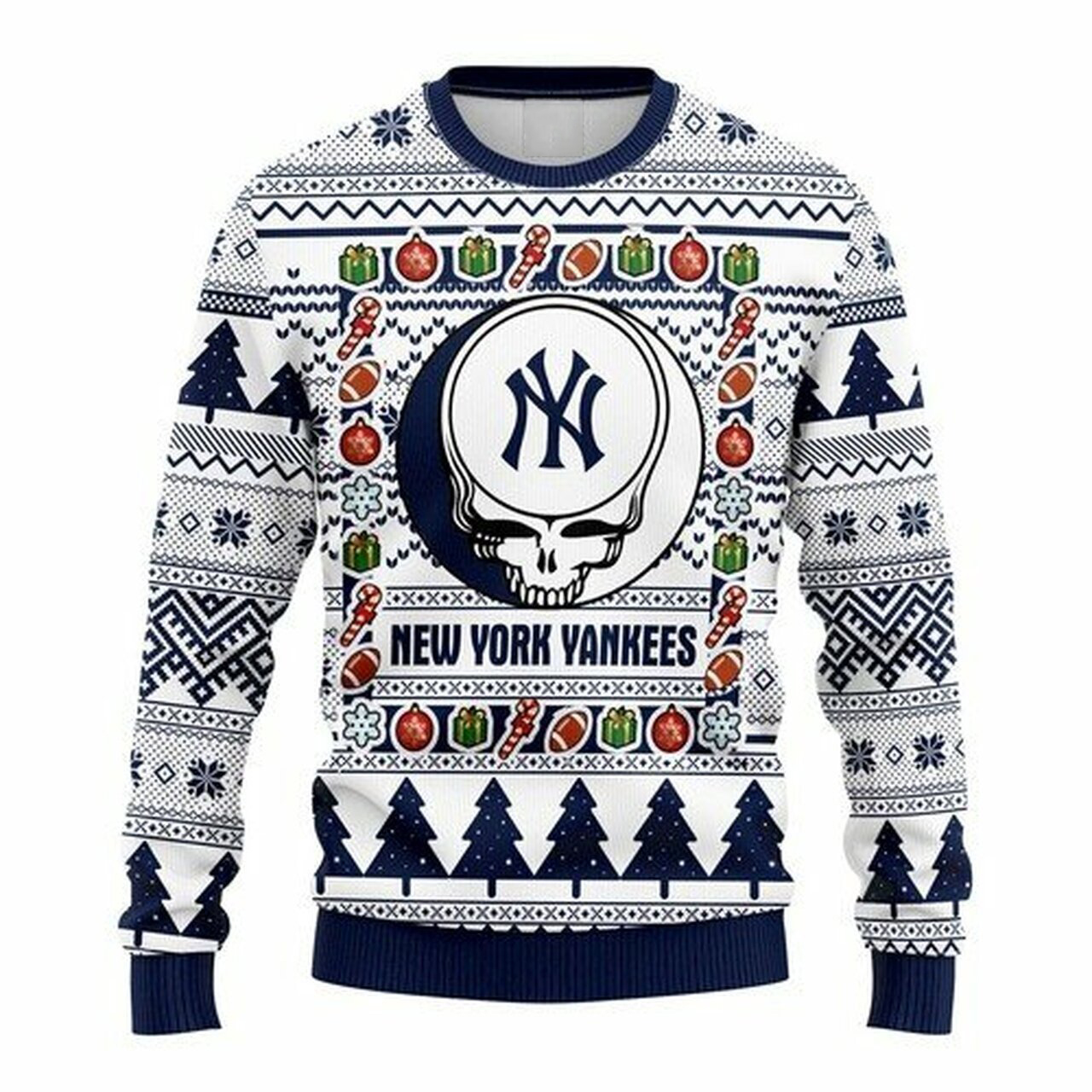 [ HOT ] MLB New York Yankees Grateful Dead ugly christmas sweater – Saleoff 050122