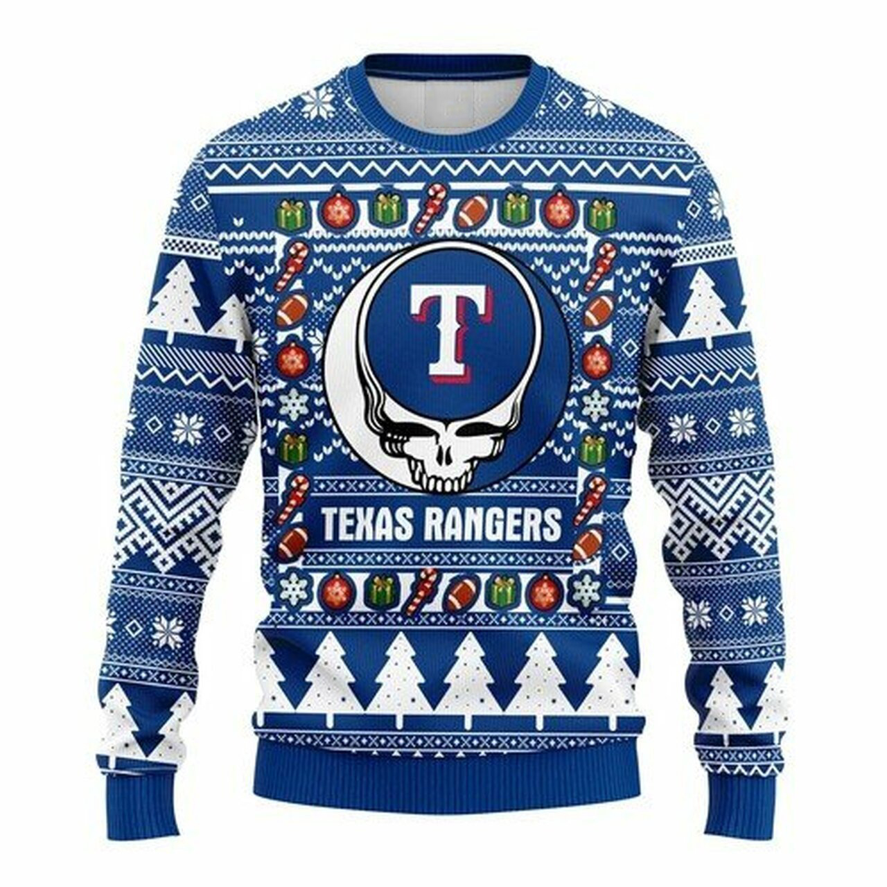 [ HOT ] MLB Texas Rangers Grateful Dead ugly christmas sweater – Saleoff 050122