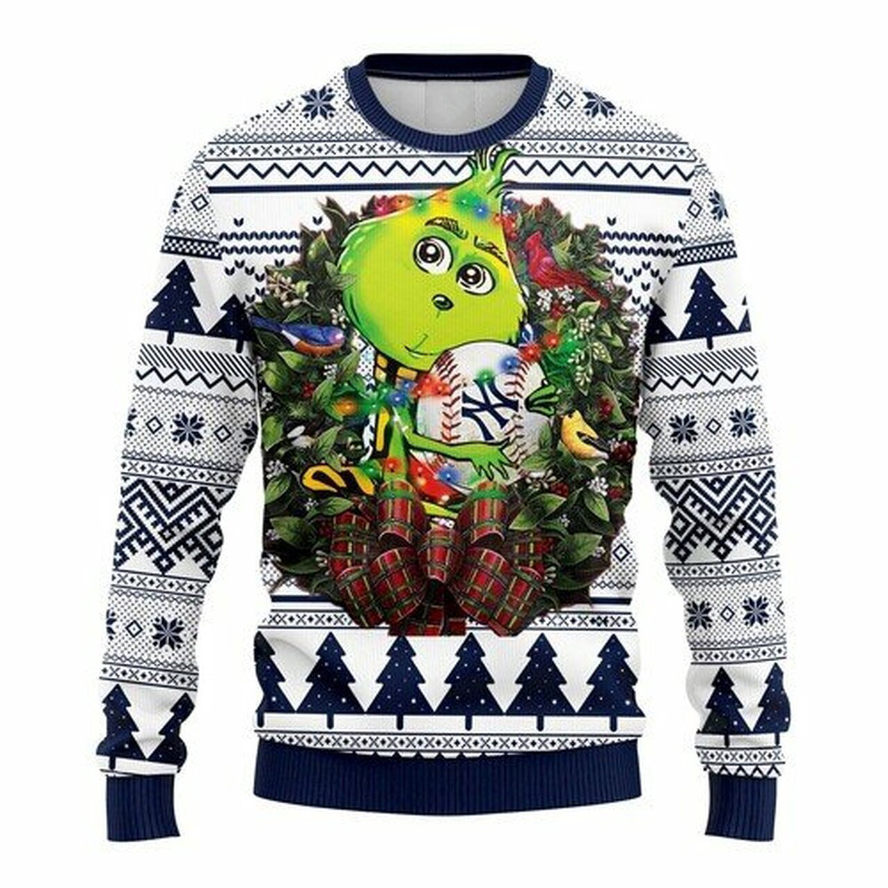 [ HOT ] MLB New York Yankees Grinch hug ugly christmas sweater – Saleoff 050122