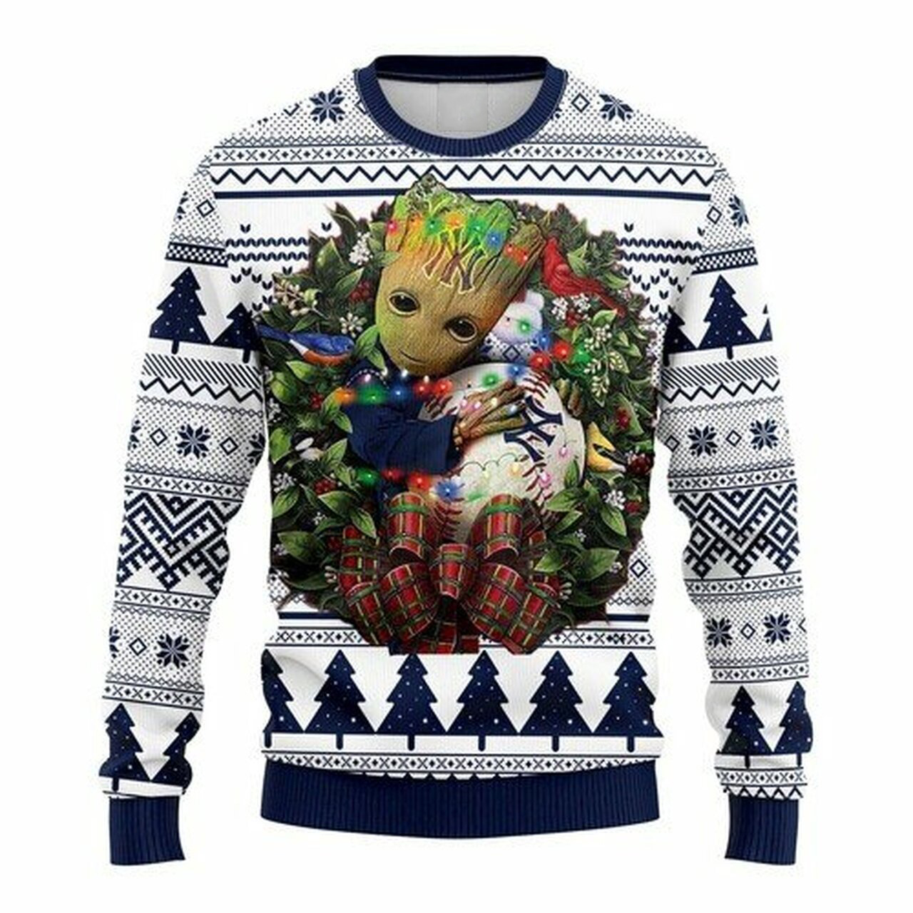 [ HOT ] MLB New York Yankees Groot hug ugly christmas sweater – Saleoff 050122