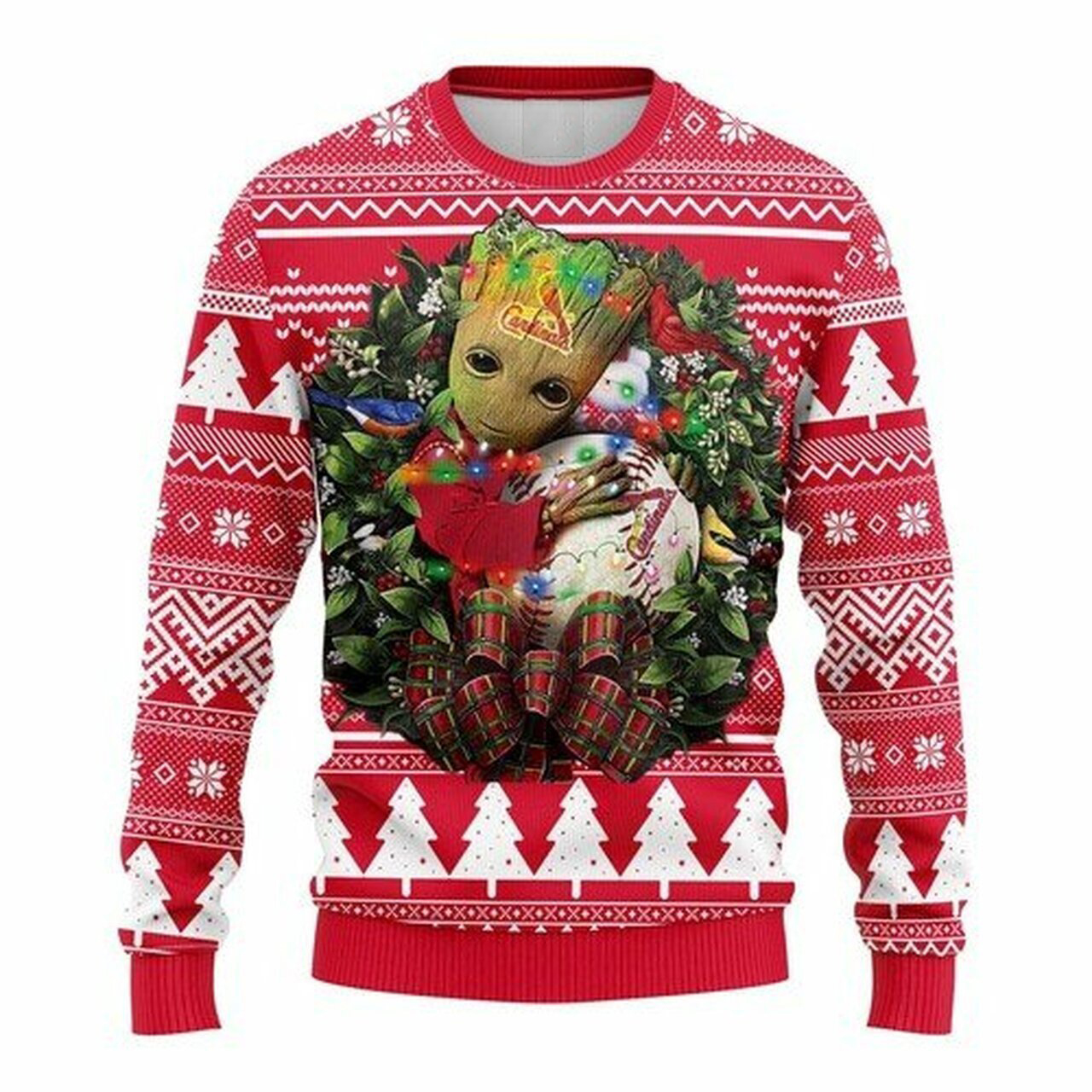 [ HOT ] MLB St. Louis Cardinals Groot hug ugly christmas sweater – Saleoff 060122