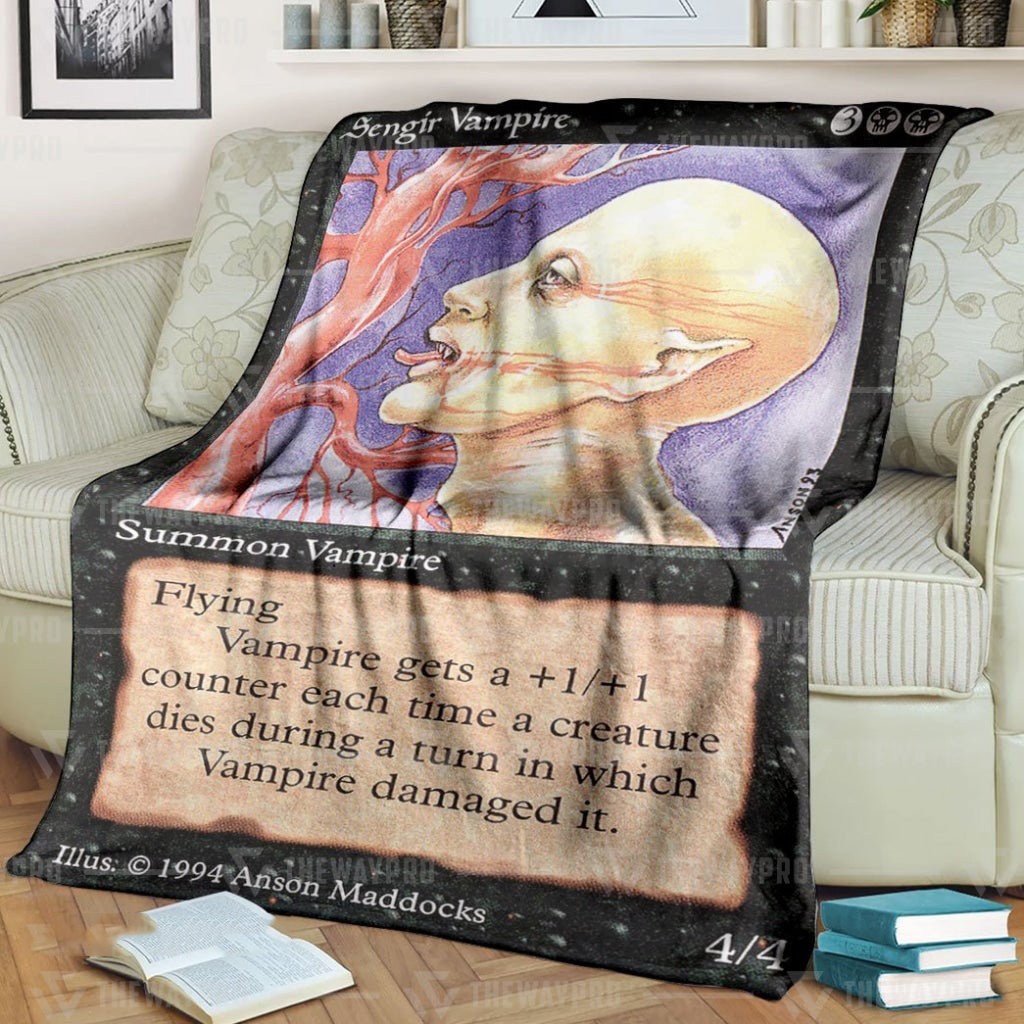 Game MTG Sengir Vampire Custom Soft Blanket – Saleoff 070122