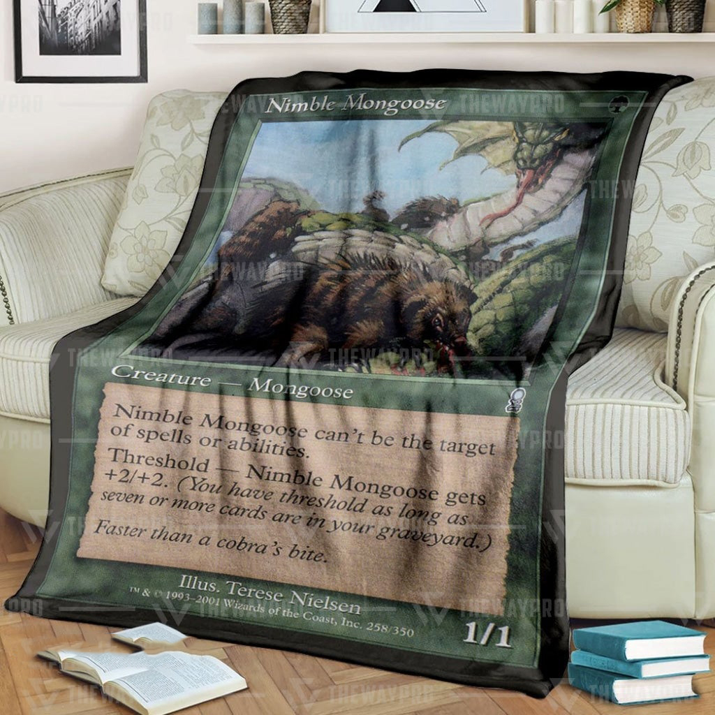 Game MTG Nimble Mongoose Custom Soft Blanket – Saleoff 070122