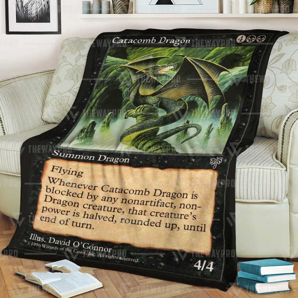 Game MTG Catacomb Dragon Custom Soft Blanket – Saleoff 070122