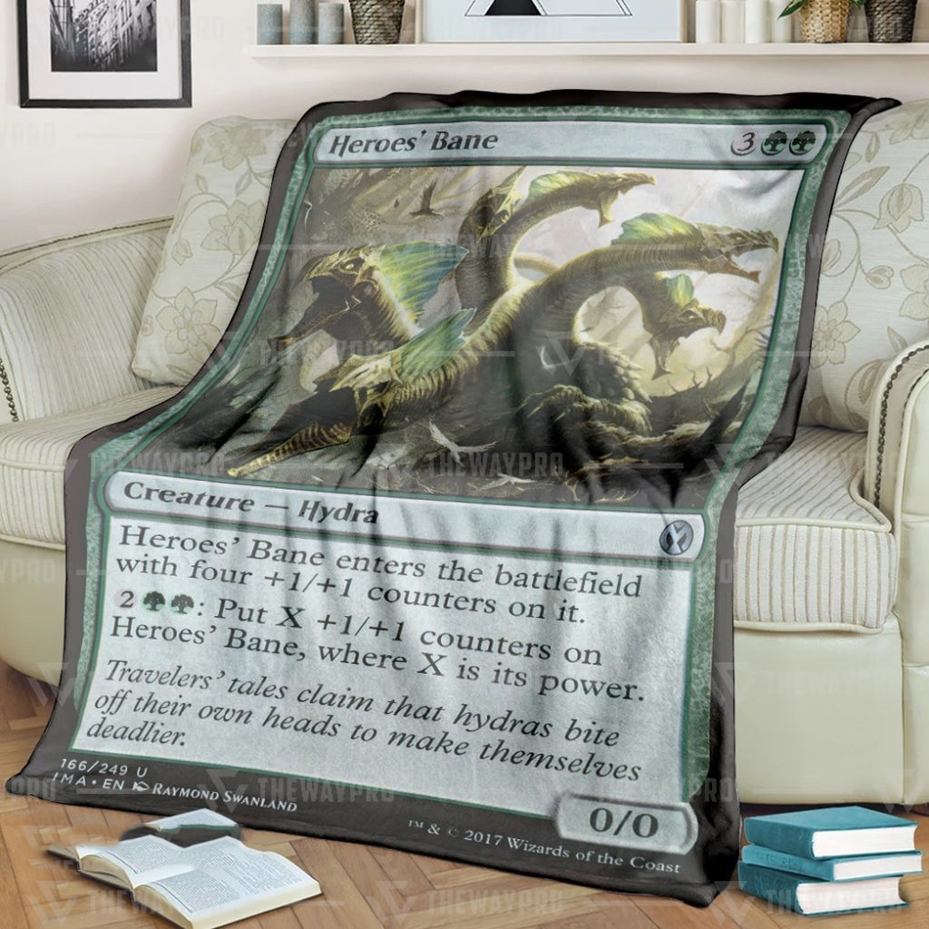 Game MTG Heroes' Bane Custom Soft Blanket