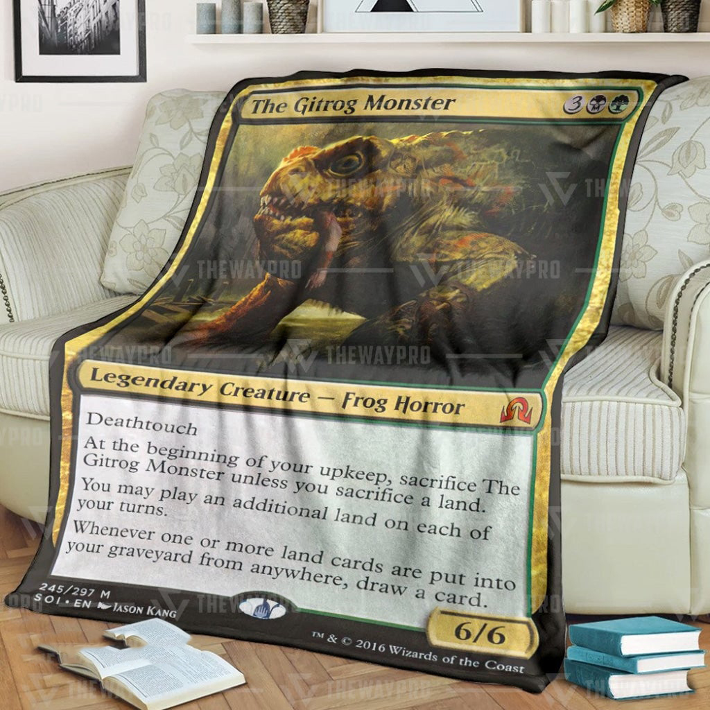 Game MTG The Gitrog Monster Custom Soft Blanket – Saleoff 080122
