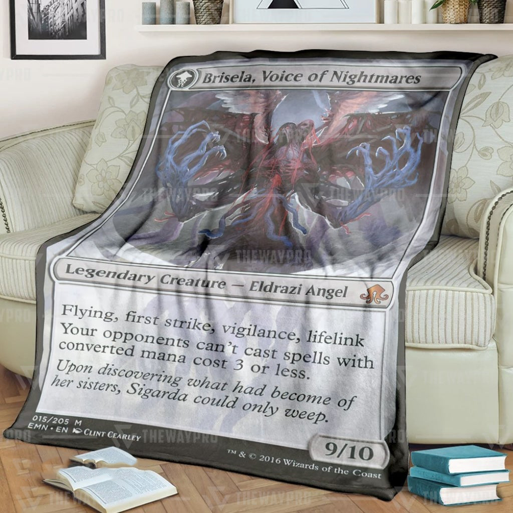 Game MTG Brisela Voice of Nightmares Custom Soft Blanket – Saleoff 080122