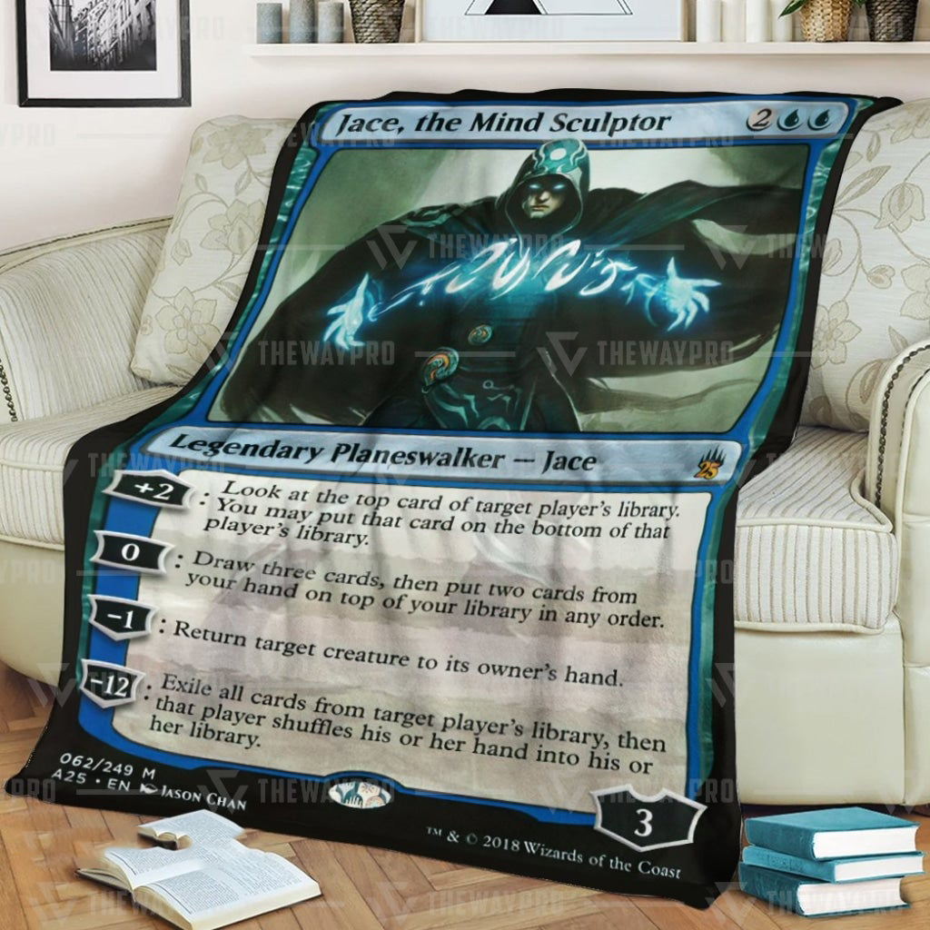 Game MTG Jace the Mind Sculptor Card Custom Soft Blanket – Saleoff 080122