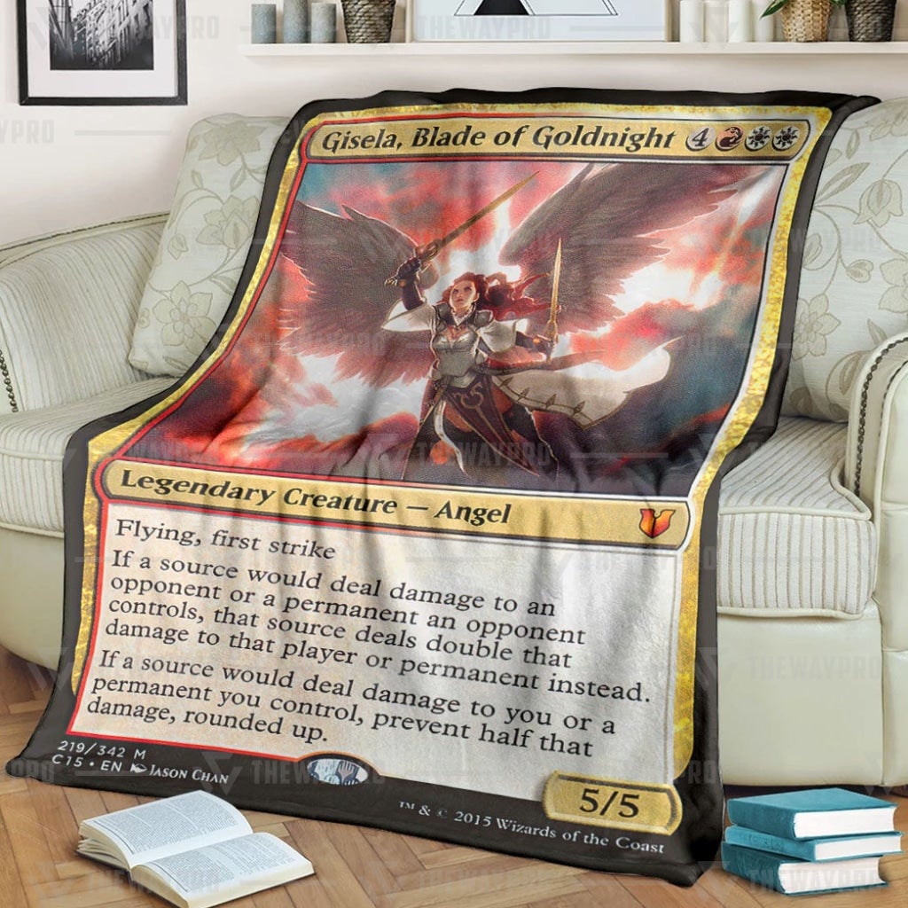 Game MTG Gisela Blade of Goldnight Custom Soft Blanket