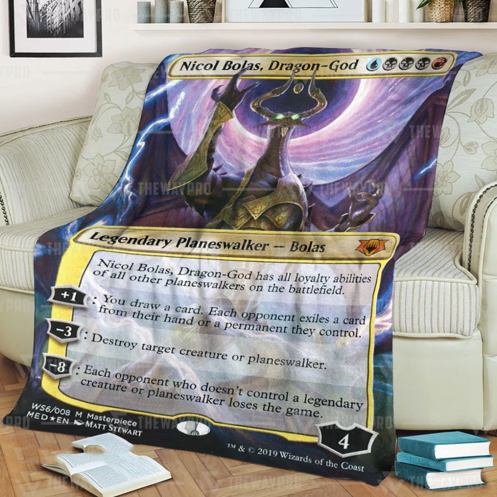 Game MTG Nicol Bolas Dragon-God Custom Soft Blanket – Saleoff 080122