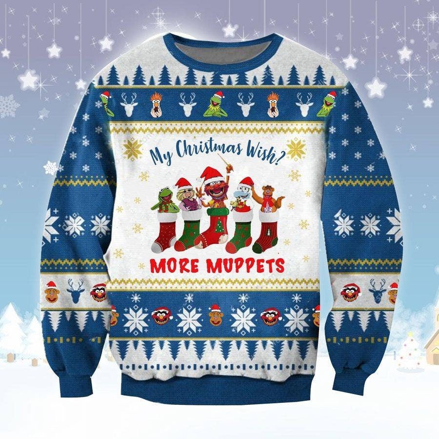 [ COOL ] My christmas wish more muppets ugly christmas sweater – Saleoff 180122