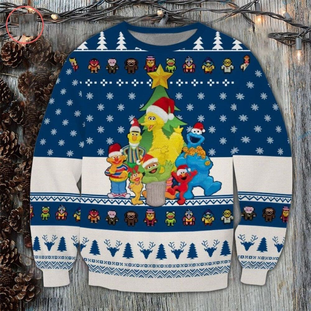[ COOL ] The Muppet Show characters christmas tree ugly sweater – Saleoff 180122