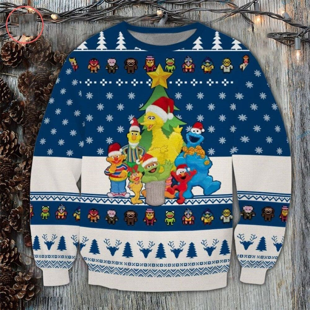 The Muppet Show characters christmas tree ugly sweater