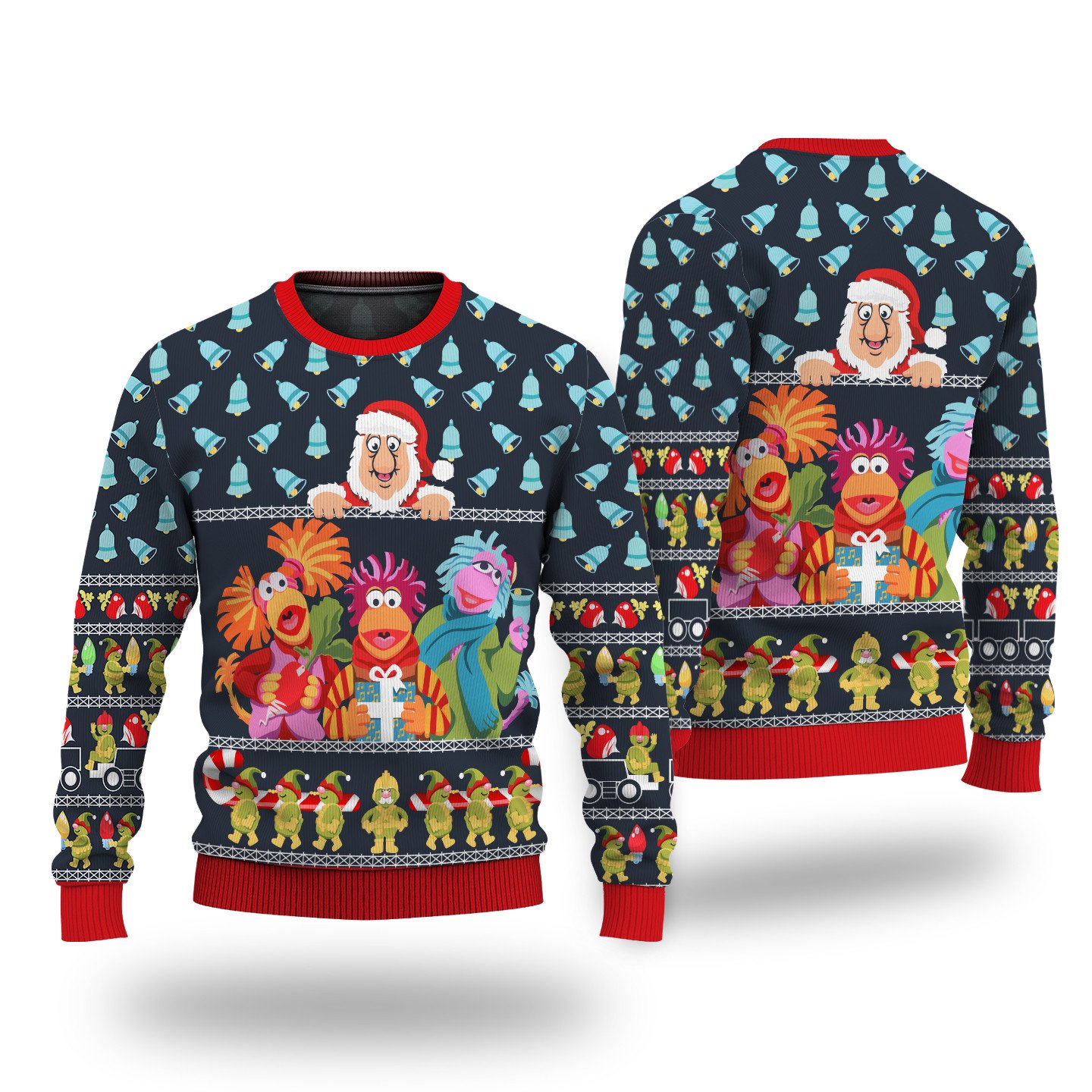 [ COOL ] Fraggle Rock Muppet Sublimated ugly sweater – Saleoff 180122
