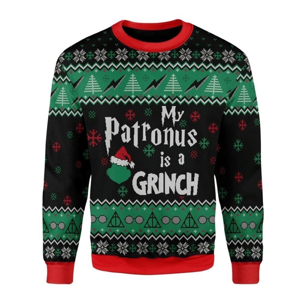 [ COOL ] My patronus is Grinch ugly sweater – Saleoff 180122