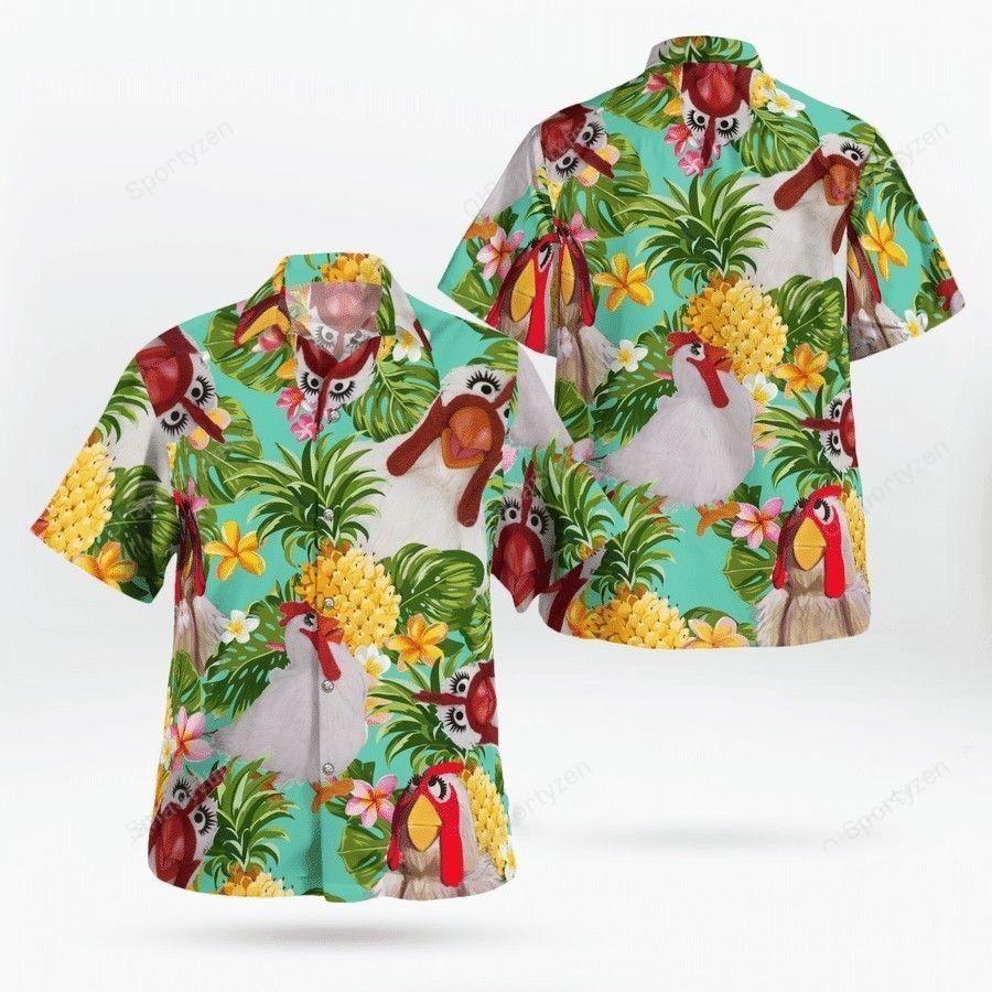 Camilla the Chicken the muppets hawaiian shirt