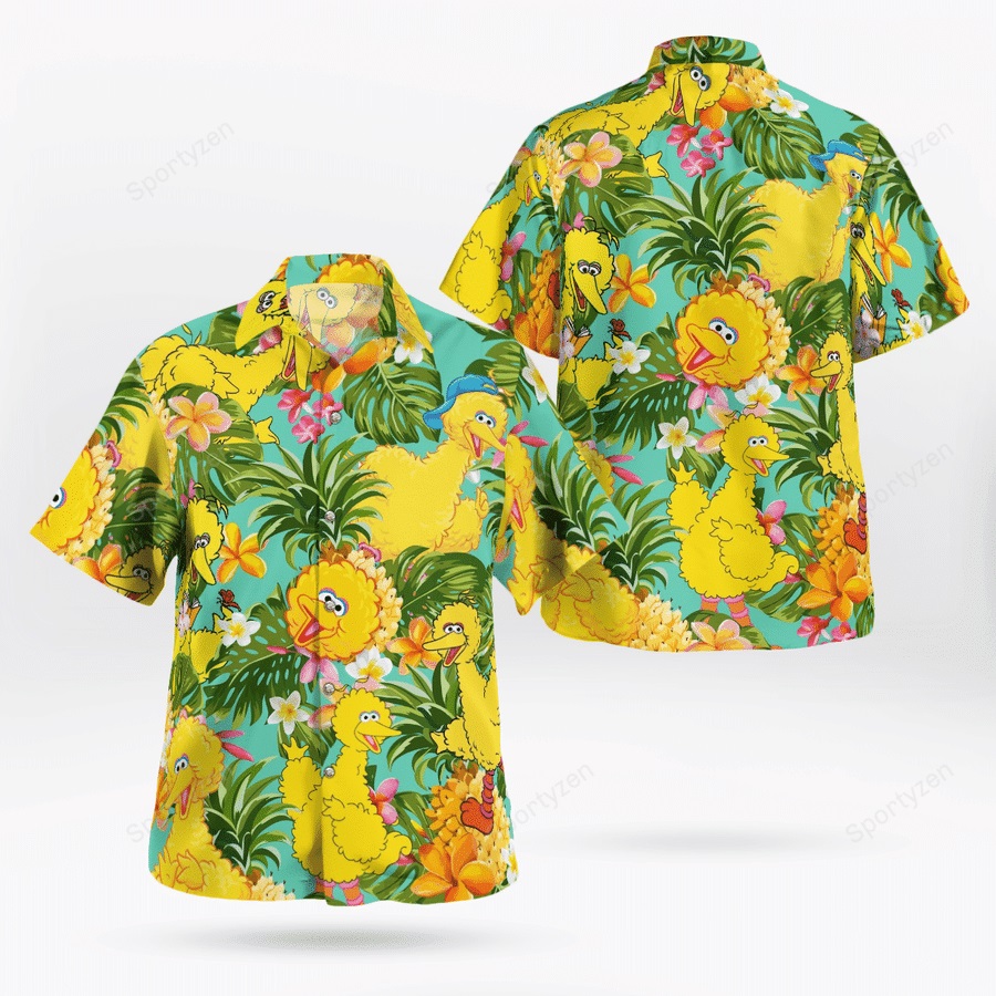 Big Bird the muppets hawaiian shirt