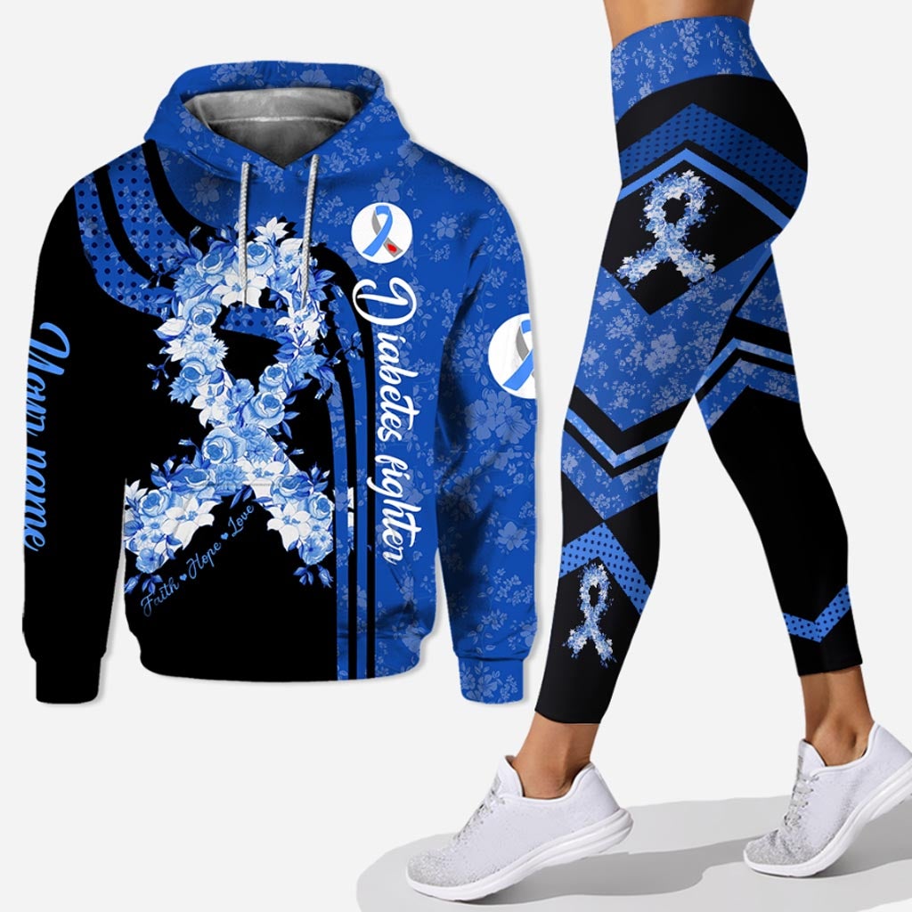 Faith hope love diabetes awareness personalized all over printed hoodie and leggings – Saleoff 250122