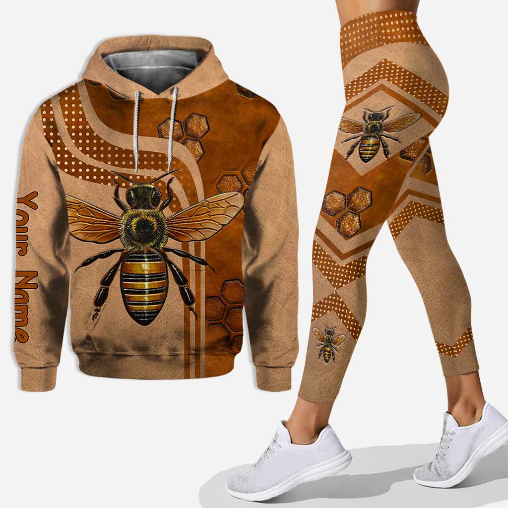 Queen bee personalized all over printed hoodie and leggings – Saleoff 250122