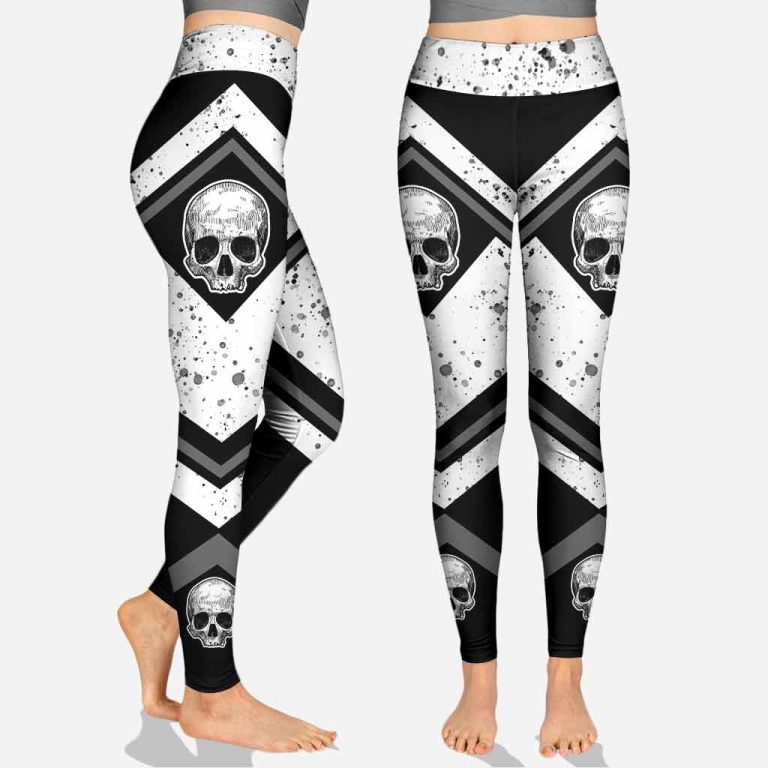 Skull rock paper scissors personalized all over printed hoodie and leggings