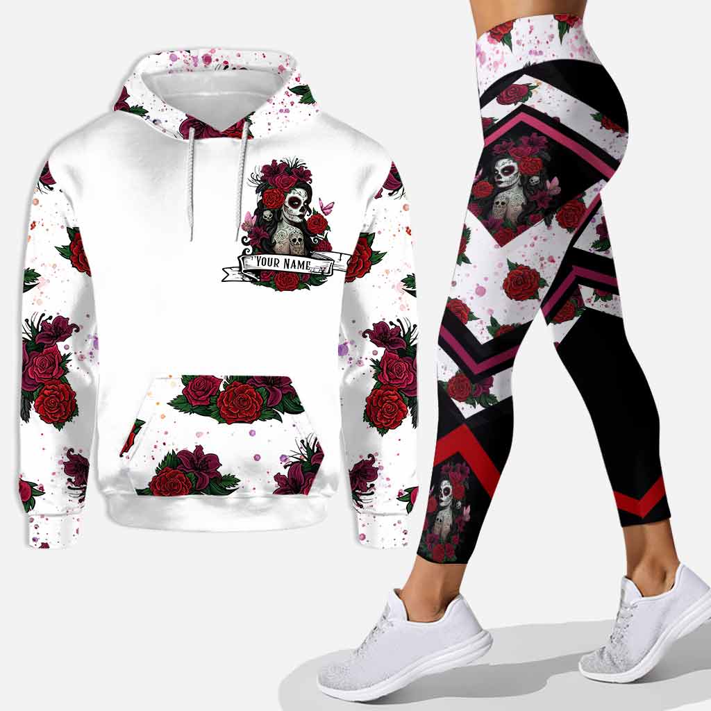 Chingona como mi madre latina women personalized all over printed hoodie and leggings