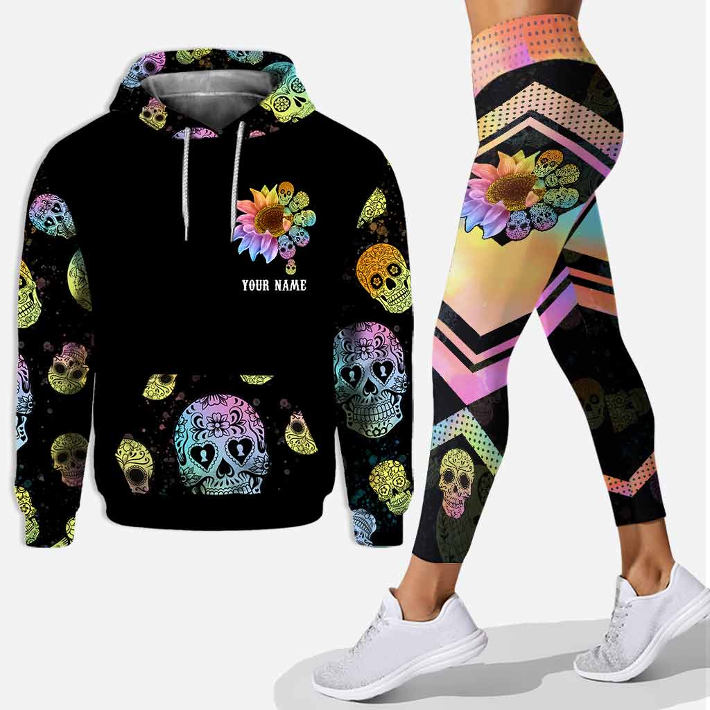 Zero fuckes given skull sunflower personalized all over printed hoodie and leggings – Saleoff 260122