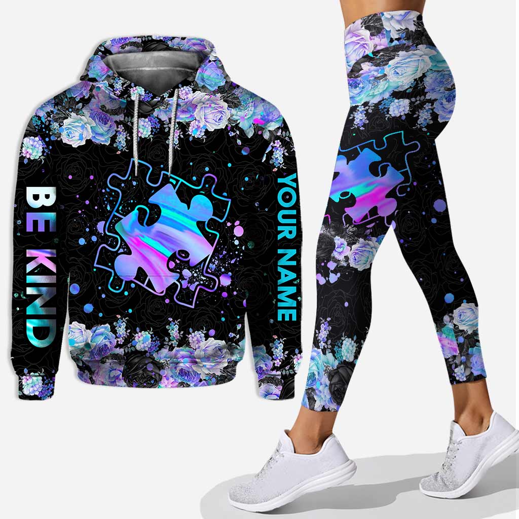 Love autism Be kind personalized all over printed hoodie and leggings – Saleoff 270122