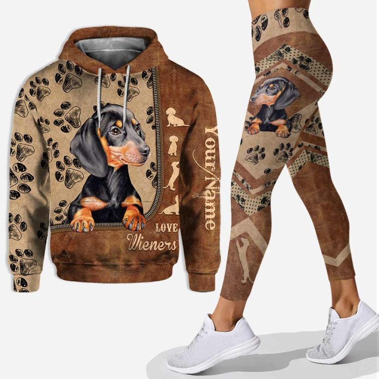 Love wieners personalized all over printed hoodie and leggings