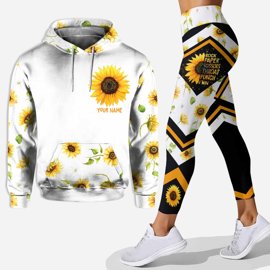 Rock paper scissors throat punch I win personalized all over printed hoodie and leggings – Saleoff 270122