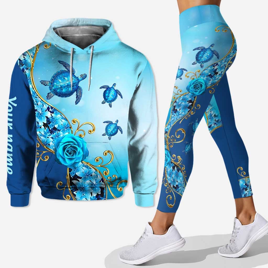 Love turtles personalized all over printed hoodie and leggings – Saleoff 270122