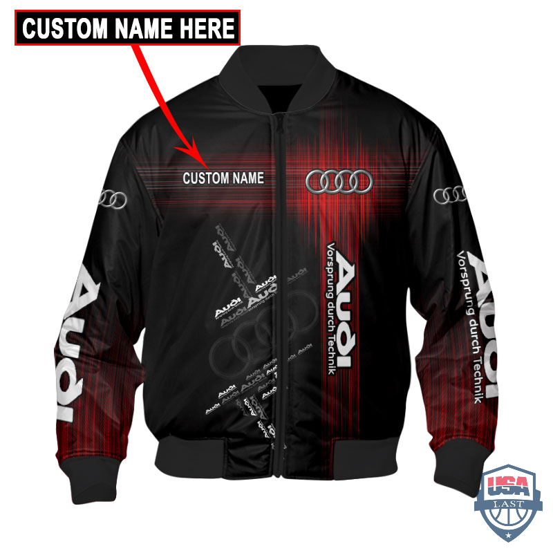 Presonalized Audi Logo Custom Name Bomber Jacket – Hothot 270122