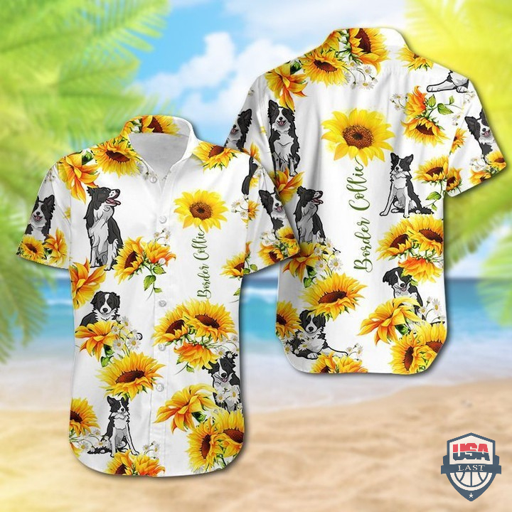 Border Collie Sunflower Hawaiian Shirt – Hothot 060122