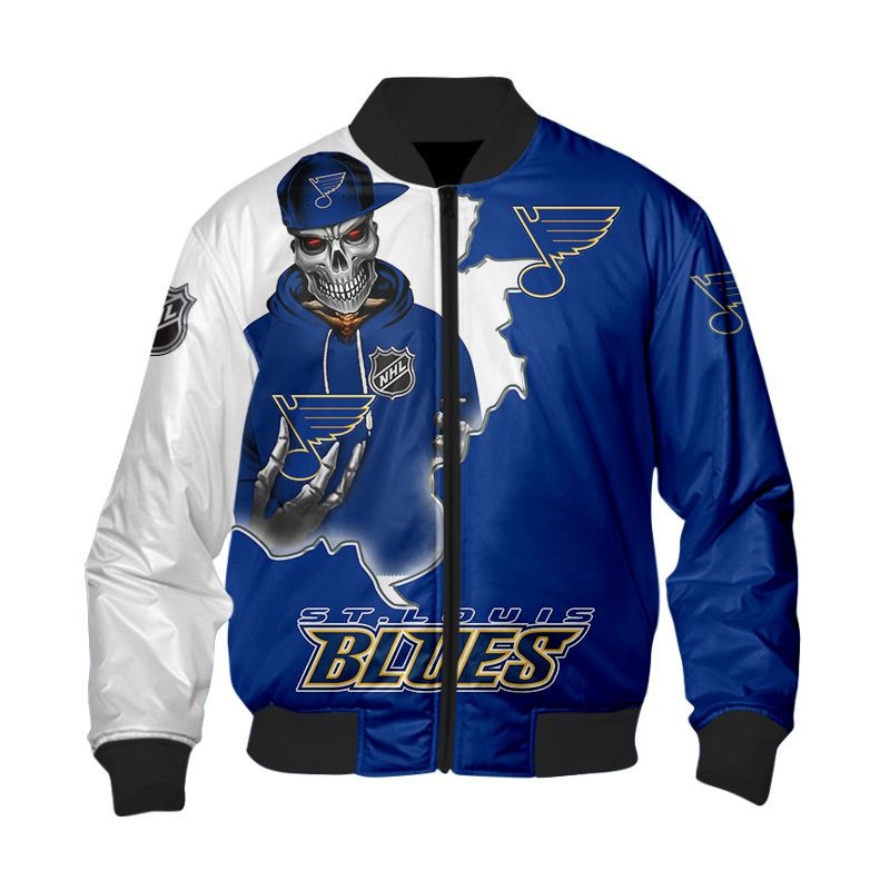 NHL St. Louis Blues Death Skull Bomber Jacket – Hothot 250122