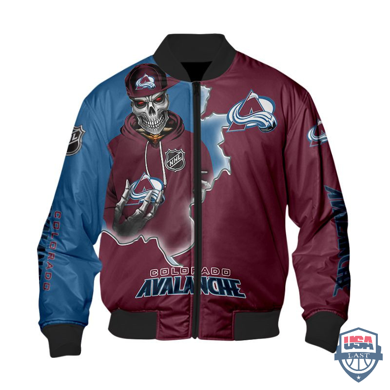 NHL Colorado Avalanche Death Skull Bomber Jacket – Hothot 260122