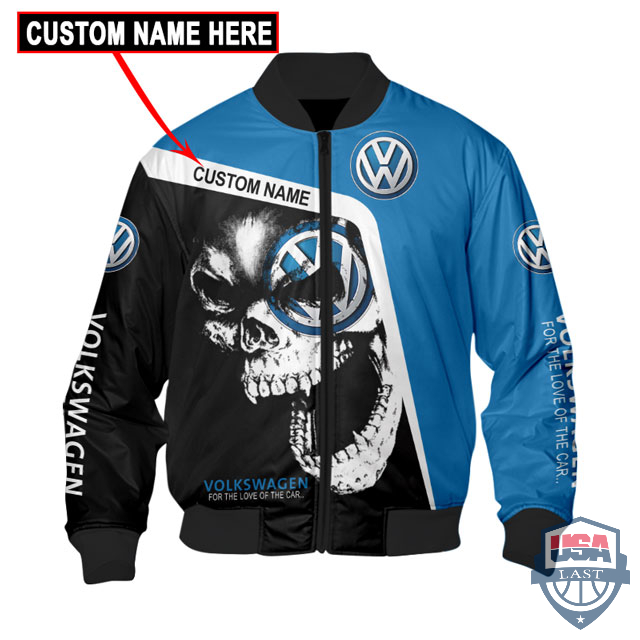 Volkswagen Skull Custom Name Bomber Jacket – Hothot 270122
