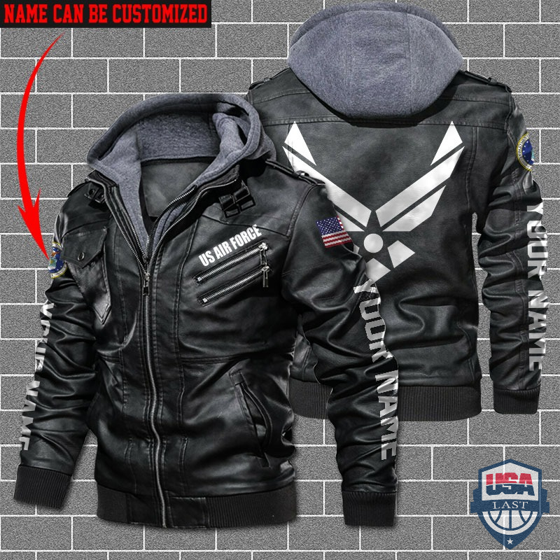 [Hot] US Air Force Custom Name Leather Jacket – Hothot 180122