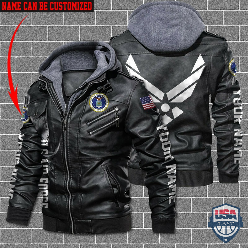 [Hot] United States Air Force Custom Name Leather Jacket – Hothot 180122