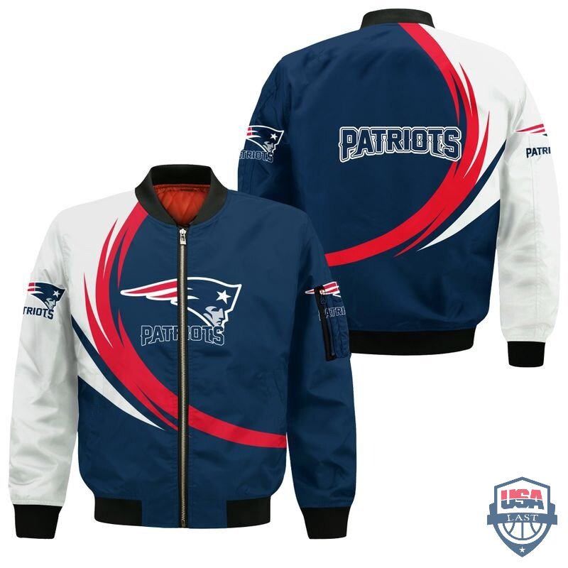 NFL New England Patriots Curve Design Bomber Jacket – Hothot 260122