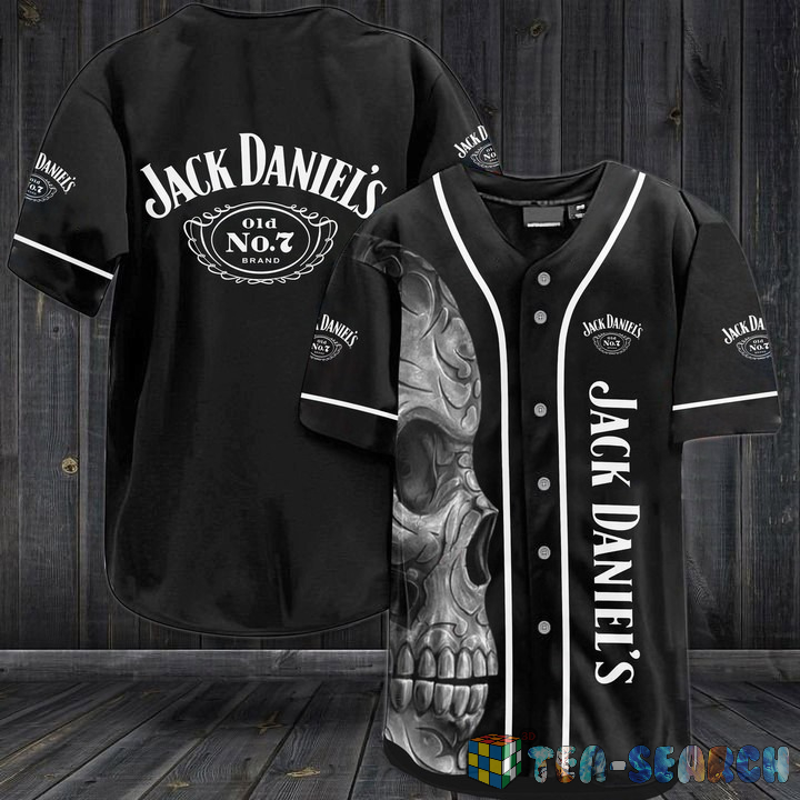 Jack Daniel’s Skull Baseball Jersey Shirt – Hothot 290122