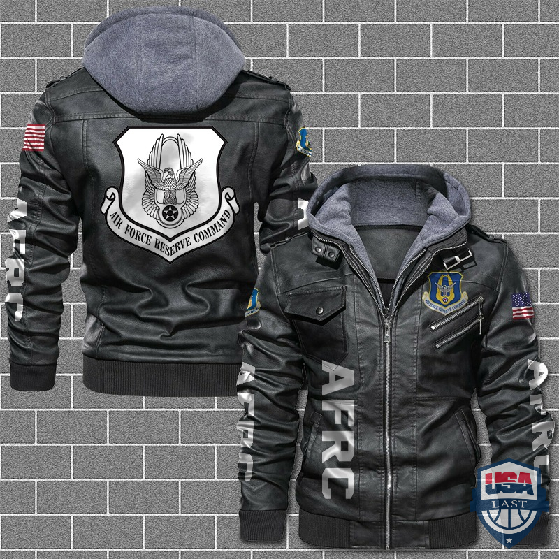 [Hot] Air Force Reserve Command Leather Jacket – Hothot 180122