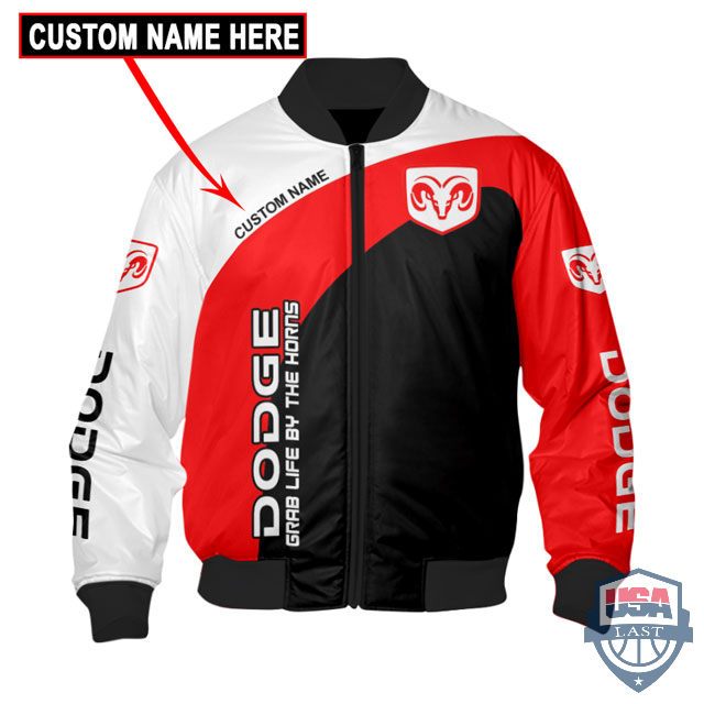 Dodge Ram Grab Life By The Horns Custom Name Bomber Jacket – Hothot 270122