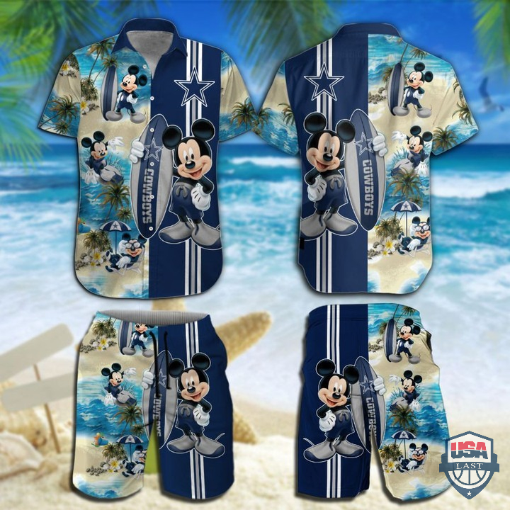 Dallas Cowboys Mickey Mouse Hawaiian Shirt Beach Short – Hothot 060122
