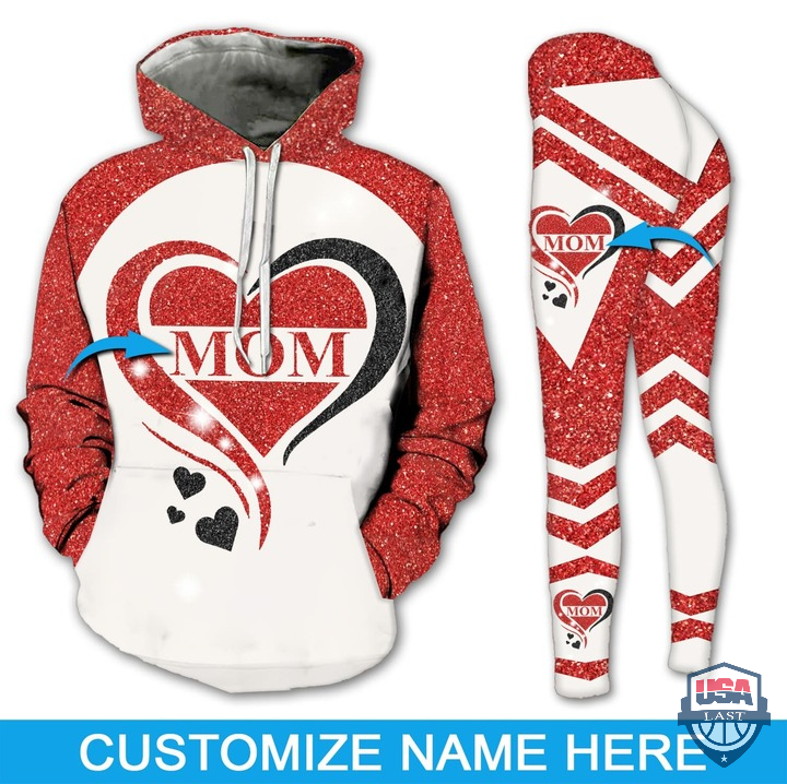 Mom Heart Personalized 3D All Over Printed Hoodie Legging – Hothot 040122