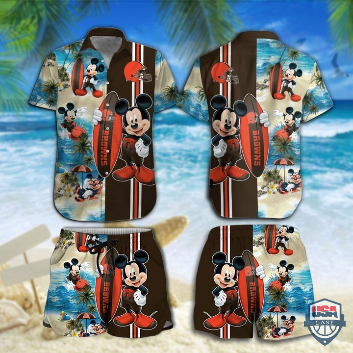 Cleveland Browns Mickey Mouse Hawaiian Shirt Beach Short – Hothot 060122