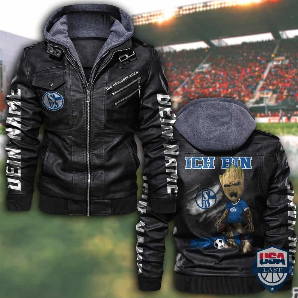 NEW FC Schalke 04 Custom Name Leather Jacket – Hothot 170122
