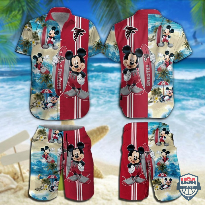 Atlanta Falcons Mickey Mouse Hawaiian Shirt Beach Short – Hothot 060122