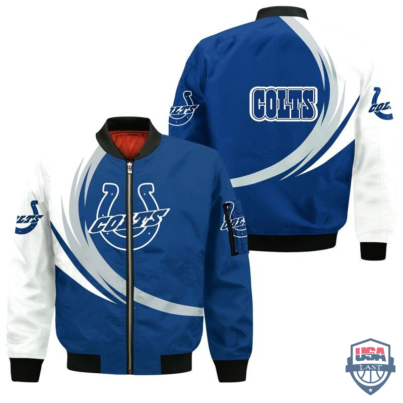 NFL Indianapolis Colts Curve Design Bomber Jacket – Hothot 260122