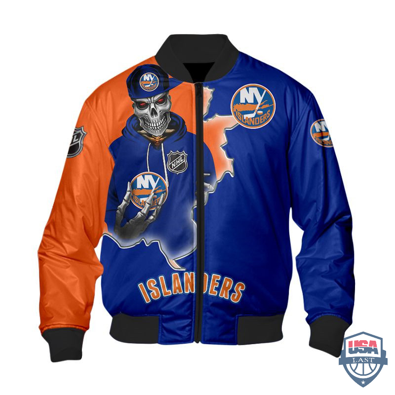 NHL New York Islanders Death Skull Bomber Jacket – Hothot 260122